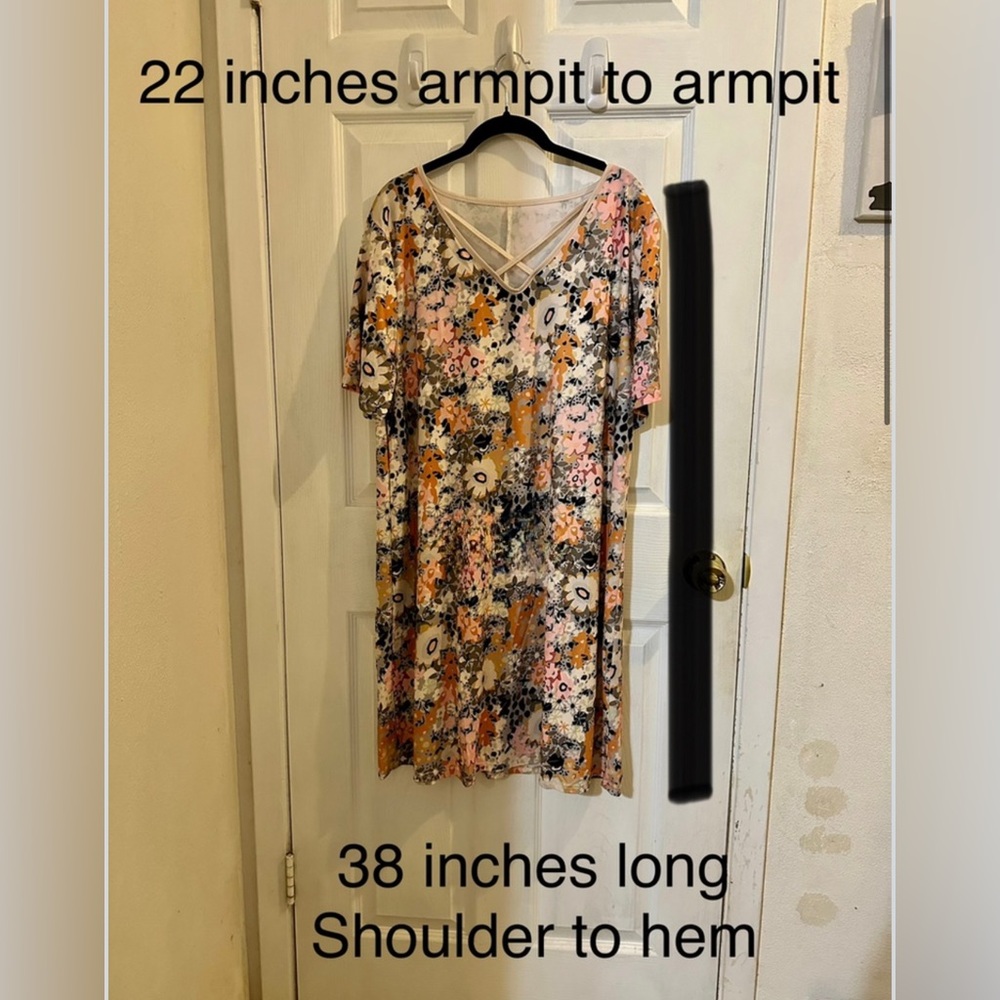 Floral Multicolor Women's Dress